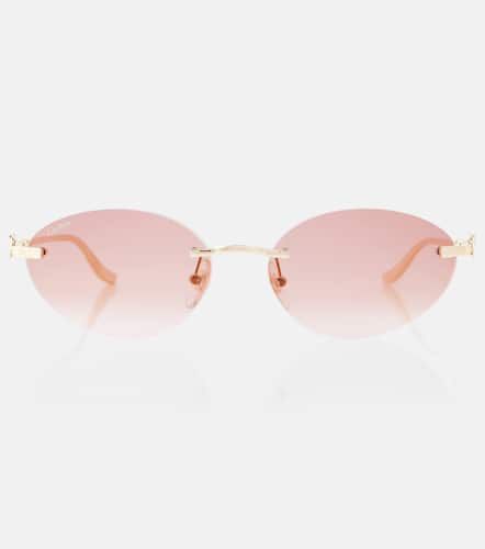 Ovale Sonnenbrille Panthère de Cartier - Cartier Eyewear Collection - Modalova