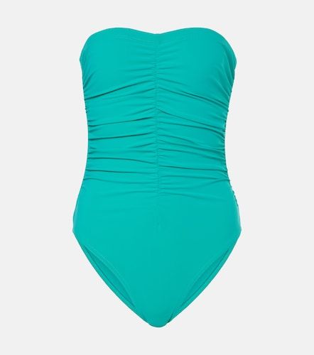 Gathered strapless swimsuit - Karla Colletto - Modalova