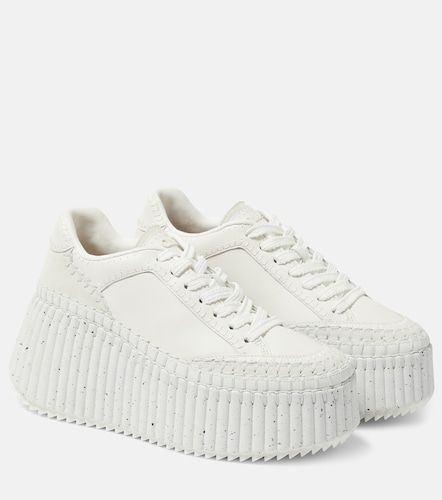 Nama leather platform sneakers - Chloe - Modalova
