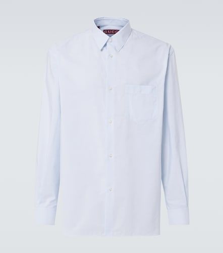 Camicia in popeline di cotone a righe - Gucci - Modalova