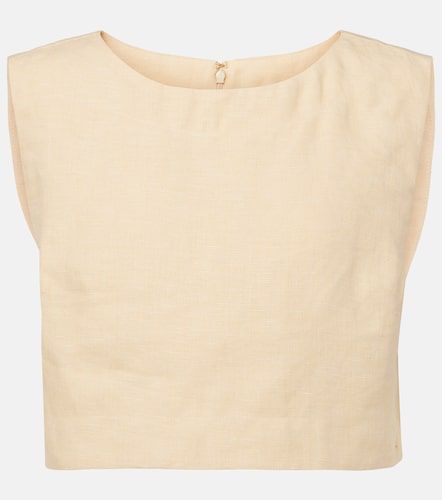 Posse Crop top Martina de lino - Posse - Modalova