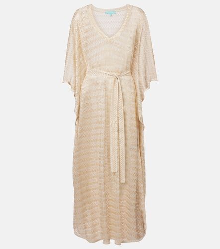 June knitted lame kaftan - Melissa Odabash - Modalova