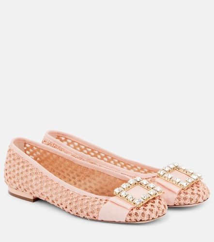 Bailarinas Tres Vivier de rafia adornadas - Roger Vivier - Modalova