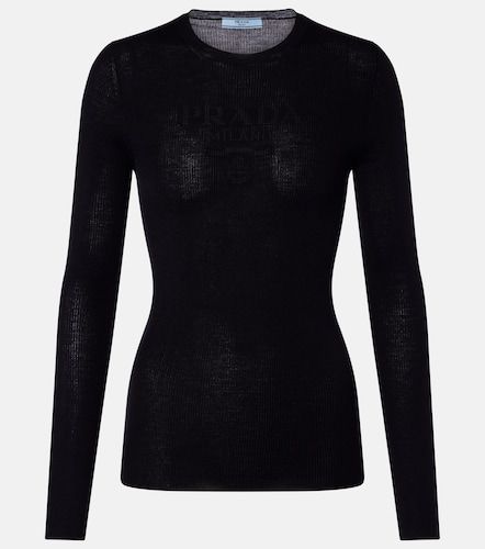 Prada Wool and silk-blend sweater - Prada - Modalova
