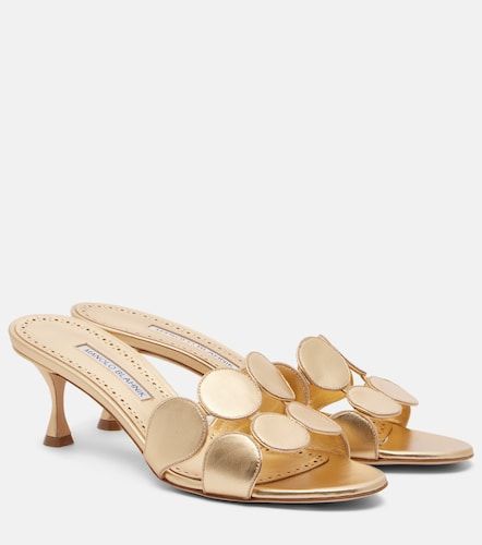 Mules Haribalmu 50 de piel - Manolo Blahnik - Modalova