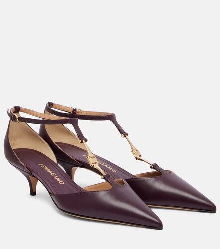 Ferragamo Traci 40 leather pumps - Ferragamo - Modalova