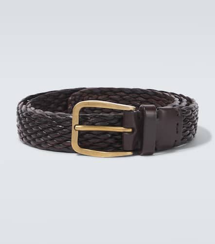 Braided leather belt - Brunello Cucinelli - Modalova