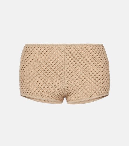 Shorts de croché de mezcla de algodón - Elie Saab - Modalova