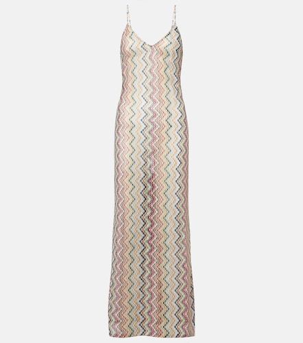 Abito lungo con lamé a zig zag - Missoni - Modalova