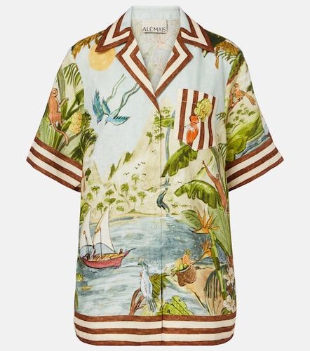 Alémais Camisa Toucan Tango de lino estampada - Alemais - Modalova