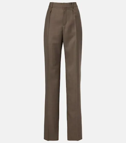 Saint Laurent Gerade Hose aus Wolle - Saint Laurent - Modalova