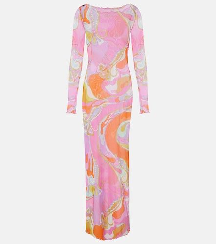 Pucci Abito lungo Orchidee in tulle - Pucci - Modalova