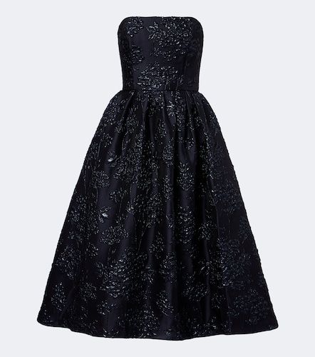 Abito bustier in jacquard floreale - Carolina Herrera - Modalova