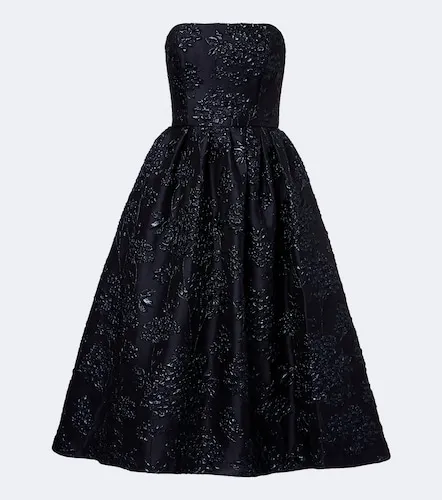 Vestido bustier de jacquard floral - Carolina Herrera - Modalova