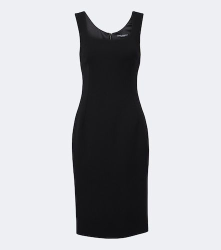 Vestido midi de lana virgen - Dolce&Gabbana - Modalova