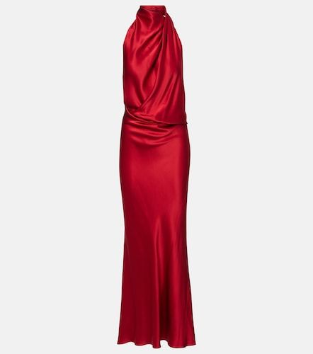 Vestido de fiesta de satén de seda drapeado - The Sei - Modalova