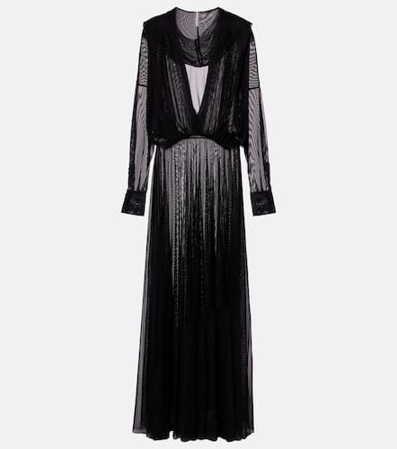 Hooded sheer maxi dress - Norma Kamali - Modalova
