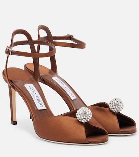 Sacora 85 satin peep-toe sandals - Jimmy Choo - Modalova