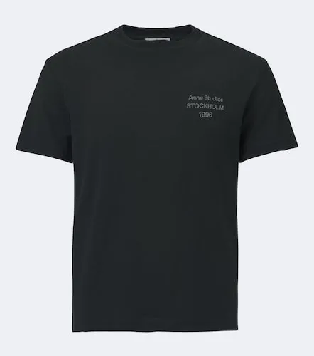 Logo cotton-blend jersey T-shirt - Acne Studios - Modalova