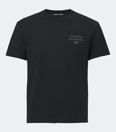 T-shirt in jersey di misto cotone con stampa - Acne Studios - Modalova