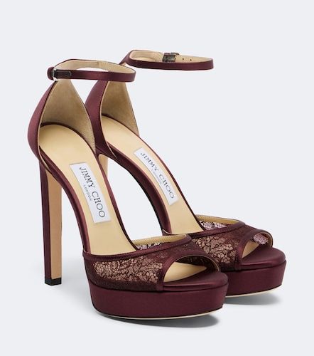 Sandalias con plataforma Pattie de encaje - Jimmy Choo - Modalova