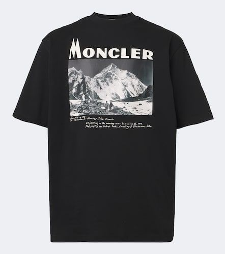 Camiseta de jersey de algodón estampada - Moncler - Modalova