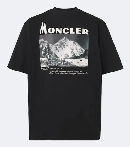 Printed cotton jersey T-shirt - Moncler - Modalova