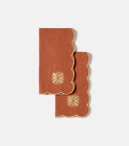 Set di 2 tovaglioli Terracotta in lino e cotone - Cabana - Modalova