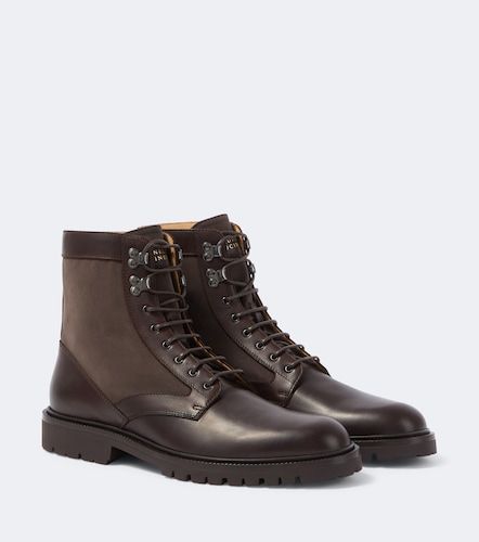 Leather lace-up boots - Brunello Cucinelli - Modalova