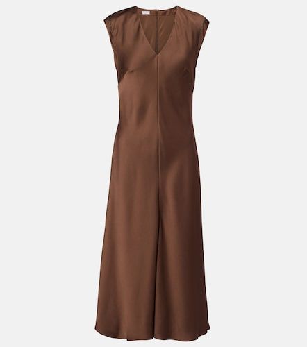 Midikleid Monili aus Satin - Brunello Cucinelli - Modalova