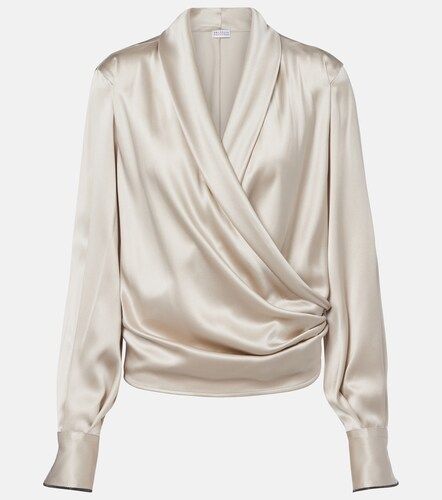 Bluse aus einem Seidengemisch - Brunello Cucinelli - Modalova