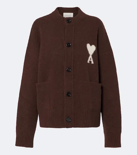 Ami De Coeur alpaca and wool-blend cardigan - Ami Paris - Modalova