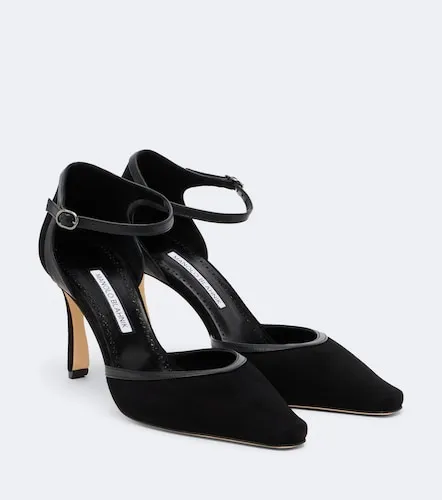 Pumps Verdusan in suede con pelle - Manolo Blahnik - Modalova