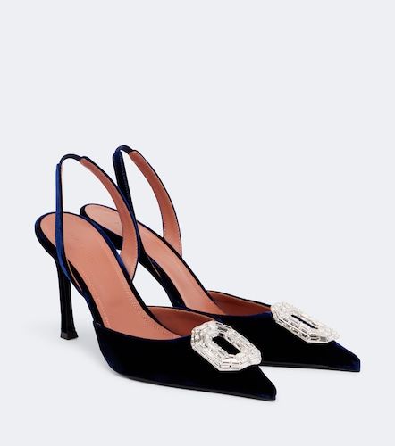 Slingback-Pumps Camelia mit Kristallen - Amina Muaddi - Modalova