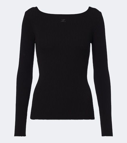 Courrèges Pullover in maglia a coste - Courreges - Modalova