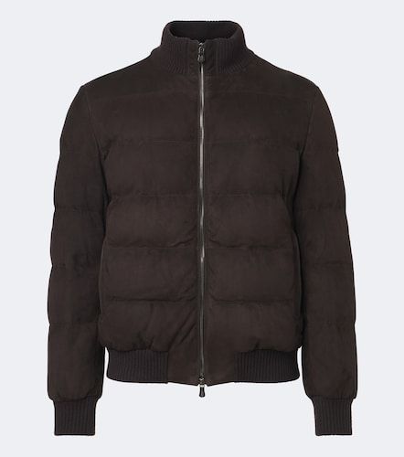 Fedeli Padded suede bomber jacket - Fedeli - Modalova