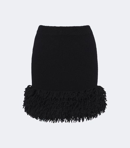 Loewe Fringed wool-blend miniskirt - Loewe - Modalova
