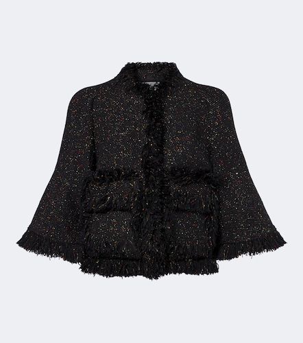 Giacca in misto lana con frange - Sacai - Modalova