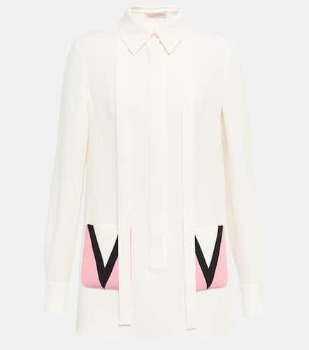 Valentino Tie-neck silk shirt - Valentino - Modalova