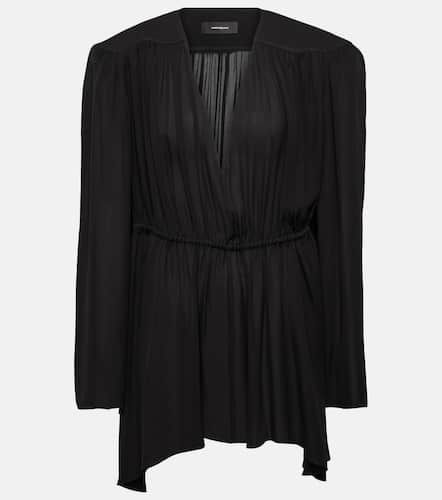 Asymmetric silk minidress - Wardrobe.NYC - Modalova