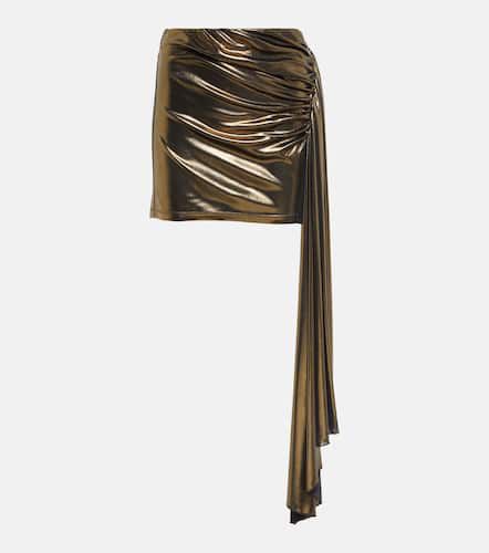 Minifalda metalizada drapeada - Blumarine - Modalova