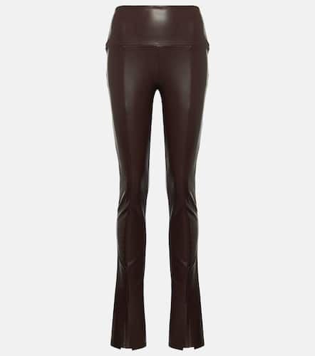 High-rise faux leather flared leggings - Norma Kamali - Modalova