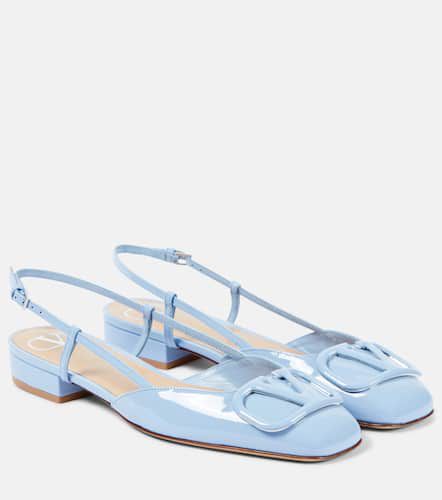 VLogo Signature leather slingback flats - Valentino Garavani - Modalova