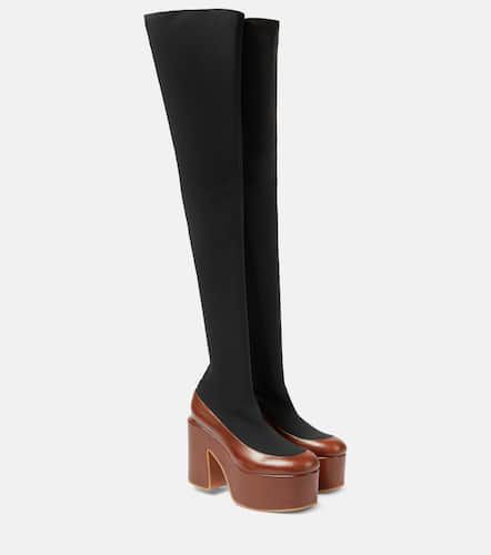 Leather-trimmed boots - Dries Van Noten - Modalova