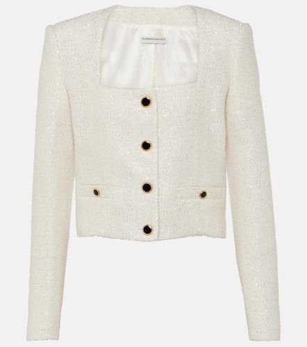 Giacca in tweed con paillettes - Alessandra Rich - Modalova
