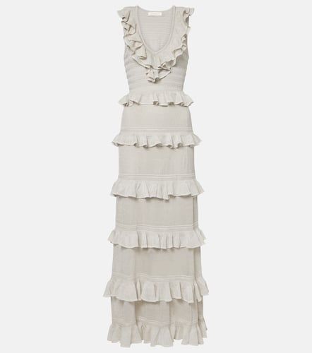 Crush Frilled knitted maxi dress - Zimmermann - Modalova