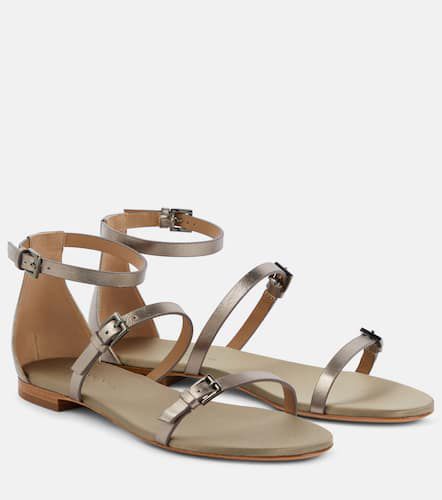 Max Mara Metallic leather sandals - Max Mara - Modalova