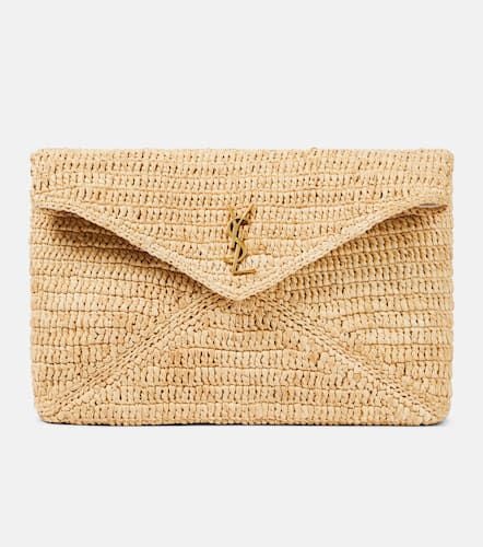 Cassandre Large raffia pouch - Saint Laurent - Modalova