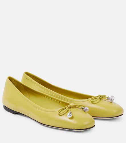 Elme bow-detail leather ballet flats - Jimmy Choo - Modalova