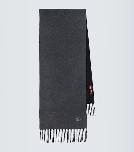 Sciarpa in cashmere GG con frange - Gucci - Modalova